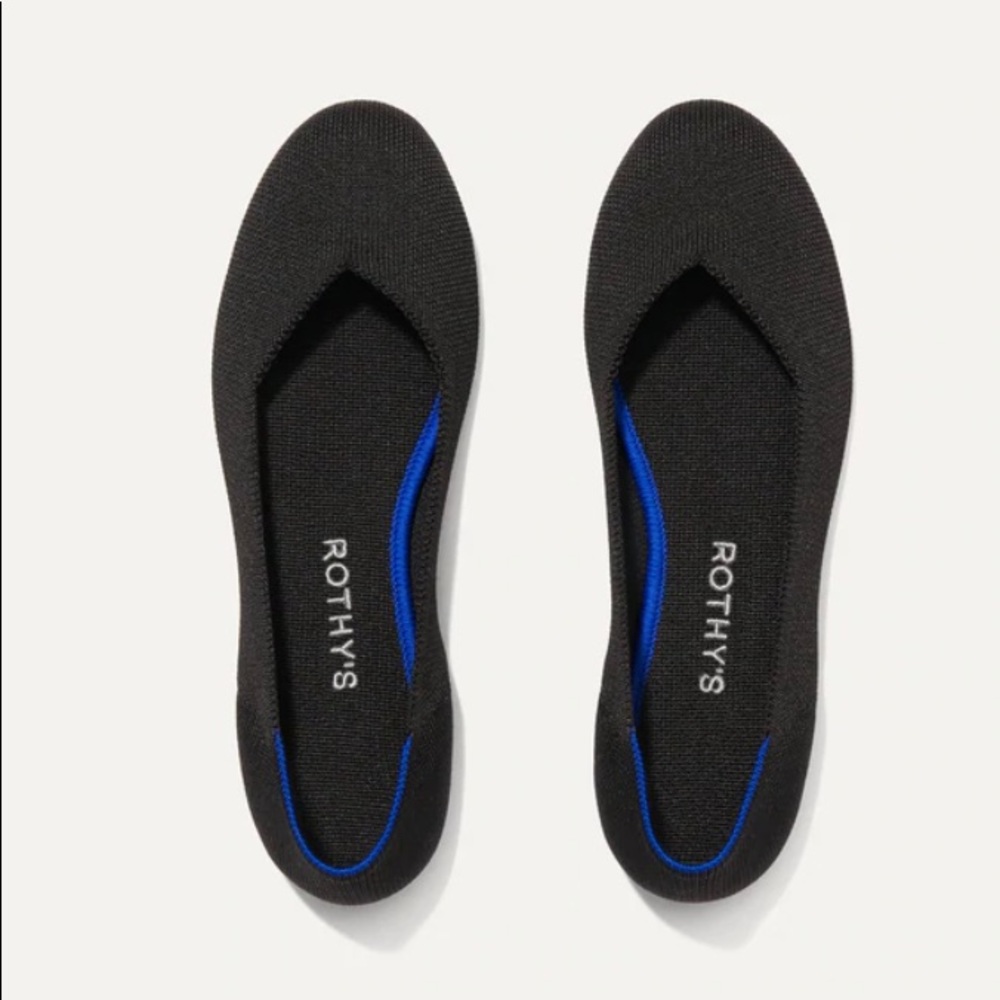 Rothy’s Black Rounded Toe Flats